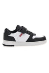 Sneakers bianche e nere con chiusura a strappo Levi's Kick SE