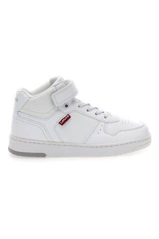 Sneakers mid bianche con strappo Levi's Kick Mid Se