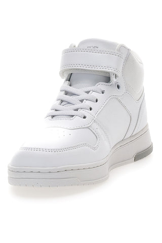 Levi's – Kick Mid Se – Weiße, mittelhohe Sneakers mit Klettverschluss