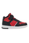 Levi's – Kick Mid Se – Sneaker mit Klettverschluss in Schwarz und Rot