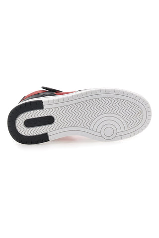 Levi's – Kick Mid Se – Sneaker mit Klettverschluss in Schwarz und Rot