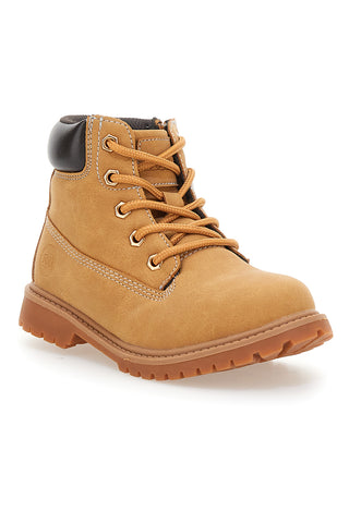 Gelbe Stiefeletten mit Profilsohle MKIDS MG25165