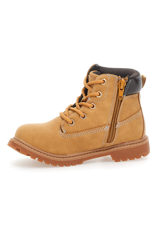 Gelbe Stiefeletten mit Profilsohle MKIDS MG25165