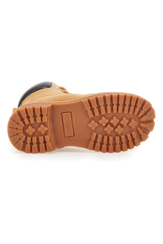 Gelbe Stiefeletten mit Profilsohle MKIDS MG25165