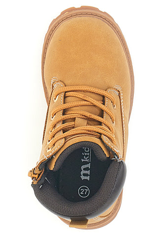 Gelbe Stiefeletten mit Profilsohle MKIDS MG25165