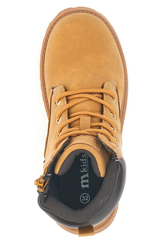 Honiggelbe Stiefeletten mit Reißverschluss Mkids MG25165