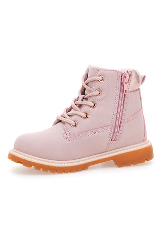 Rosa Stiefeletten mit Profilsohle MKIDS MG25165