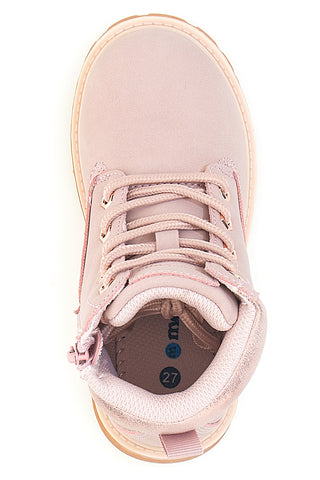 Rosa Stiefeletten mit Profilsohle MKIDS MG25165