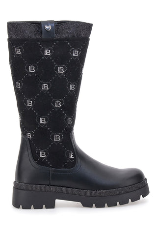 Stivali neri con logo Laura Biagiotti L97209506