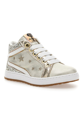 Sneakers alte oro con glitter e stelle Laura Biagiotti AG1751016519