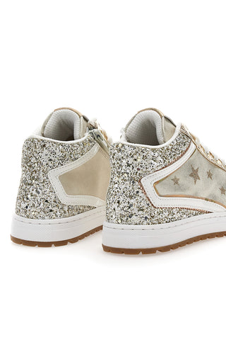 Sneakers alte oro con glitter e stelle Laura Biagiotti AG1751016519