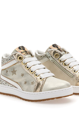Sneakers alte oro con glitter e stelle Laura Biagiotti AG1751016519