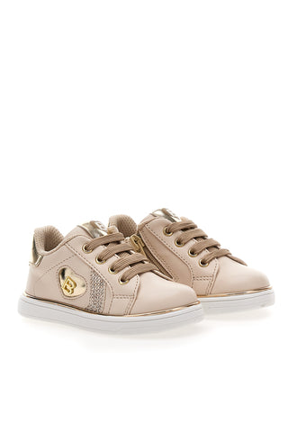 Sneakers rosa con dettagli oro Laura Biagiotti L97409510