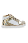 Sneakers oro e bianche con inserti laminati Laura biagiotti AG1770216717
