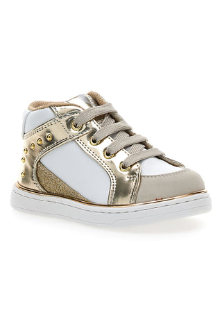 Sneakers oro e bianche con inserti laminati Laura biagiotti AG1770216717