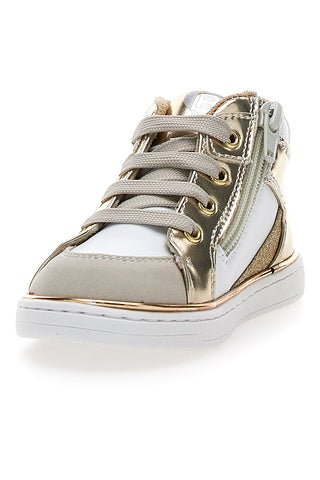 Sneakers oro e bianche con inserti laminati Laura biagiotti AG1770216717