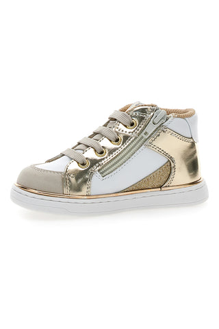 Sneakers oro e bianche con inserti laminati Laura biagiotti AG1770216717