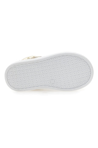 Sneakers oro e bianche con inserti laminati Laura biagiotti AG1770216717