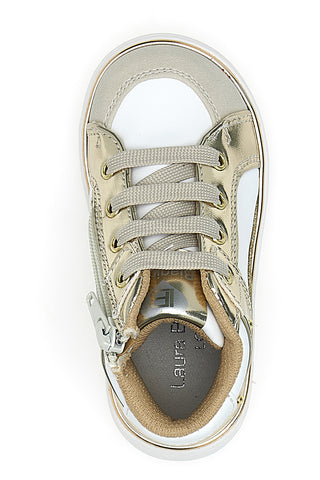 Sneakers oro e bianche con inserti laminati Laura biagiotti AG1770216717