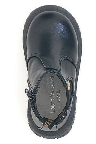 Laura Biagiotti AG1768216715 schwarze Stiefeletten mit Glitzerherzen