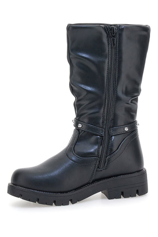Grazia 1756 Schwarze Stiefel mit Glitzer LOVE Writing