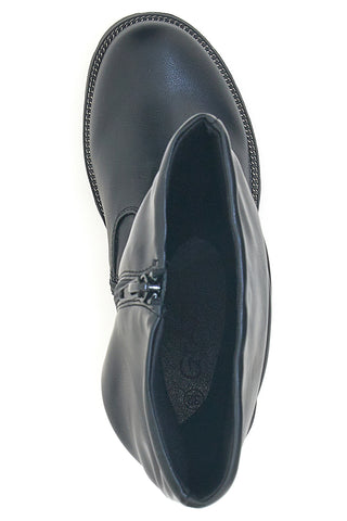 Schwarze Stiefel mit dekorativer Kette Danke 1747