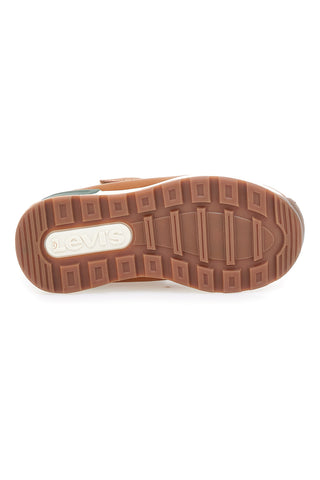 Levi's – Ascot Mini Mid-Top-Sneaker in Braun mit Camouflage-Details