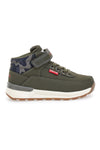 Sneakers mid verdi con dettagli camouflage Levi's Ascot Mini