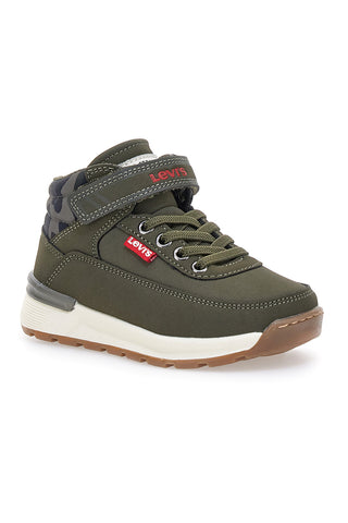 Sneakers mid verdi con dettagli camouflage Levi's Ascot Mini