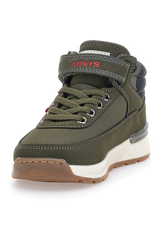 Sneakers mid verdi con dettagli camouflage Levi's Ascot Mini