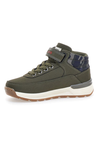 Sneakers mid verdi con dettagli camouflage Levi's Ascot Mini
