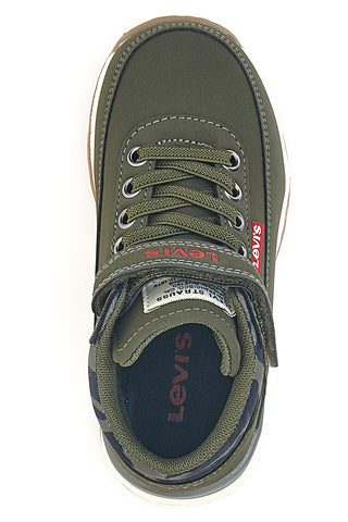 Sneakers mid verdi con dettagli camouflage Levi's Ascot Mini