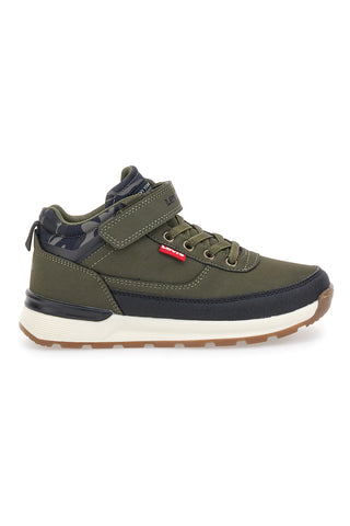 Levi's – ASCOT REFRESH – Sneaker in Khaki mit Camouflage-Muster