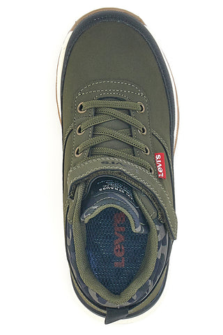 Levi's – ASCOT REFRESH – Sneaker in Khaki mit Camouflage-Muster