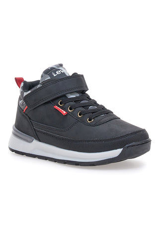 Schwarze Sneaker mit Camouflage-Details Levi's Ascot Refresh