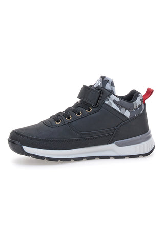 Schwarze Sneaker mit Camouflage-Details Levi's Ascot Refresh