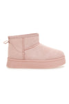 Pinke Stiefeletten mit Klettverschluss und warmem Fellfutter, Modell Thanks Girls GB2029