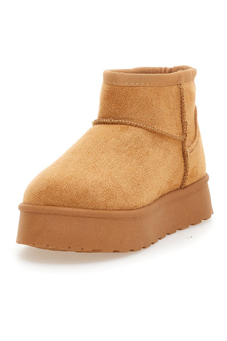 Stiefeletten aus Leder mit Klettverschluss und warmem Fellfutter. Danke Girls GB2029.