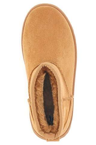 Stiefeletten aus Leder mit Klettverschluss und warmem Fellfutter. Danke Girls GB2029.