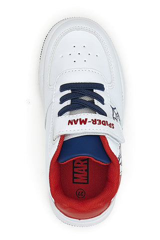Scarpe bianche con dettagli rossi Spiderman R1310630S
