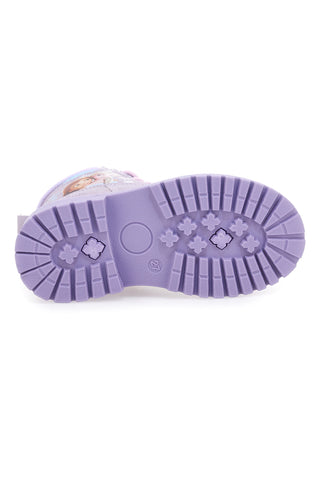 Scarponcini lilla con stampa Frozen e zip laterale Frozen D4310712S