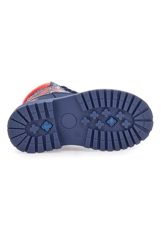 Blaue Stiefeletten mit Spiderman-Print und seitlichem Reißverschluss Spiderman R1310564S10