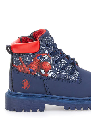 Blaue Stiefeletten mit Spiderman-Print und seitlichem Reißverschluss Spiderman R1310564S10