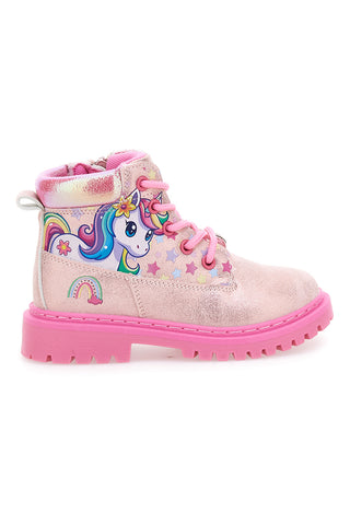 Anfibi rosa glitter con unicorno Unicorn S8010155S10