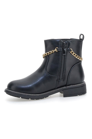 Grazia Girl 456456 Schwarze Stiefeletten mit Zierkette