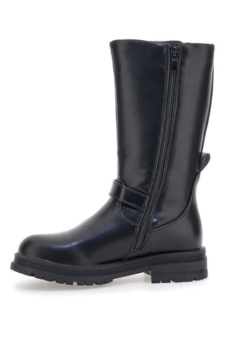 Stivali neri con scritte colorate e stella pendente Grazie Girl 590334