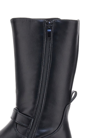 Stivali neri con scritte colorate e stella pendente Grazie Girl 590334