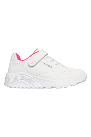 Mädchen weiße Turnschuhe Skechers Uno Lite Star Icon