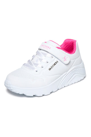 Mädchen weiße Turnschuhe Skechers Uno Lite Star Icon