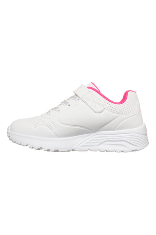 Mädchen weiße Turnschuhe Skechers Uno Lite Star Icon